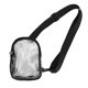 thumbnail image 1 of Transparent Shoulder Bag Fashion Large Capacity Waterproof Clear PVC Shoulder Bag for Daily Work Travel Beach Black, 1 of 4