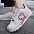thumbnail image 2 of Zapatos informales de Hello kitty para mujer, zapatillas de plataforma para hombre, zapatos de kateboarding de moda, zapatos casuales para estudiantes de graffiti 3D, presente, 2 of 5