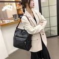 thumbnail image 2 of Mochila de mujer, bolso de mujer de pu de moda europea y americana, bolso casual, mochila de mujer, 2 of 6