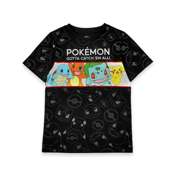 Camiseta Pokémon para niños de 13 a 14 años | Verde/Negro | Pikachu