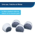 thumbnail image 3 of 8 Pack Water Fountain Replacement Charcoal Filter For Avalon And Pagoda Ceramic, 7.5 3.7 1.8 Liters, Stream/seaside, Natural And Safe Material, 3 of 5