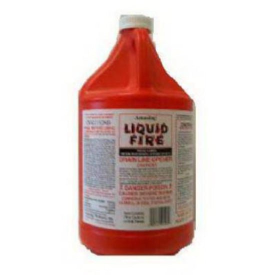 4 PkLiquid Fire LfG4 Sulfuric Acid Drain Line Opener, 1Gallon