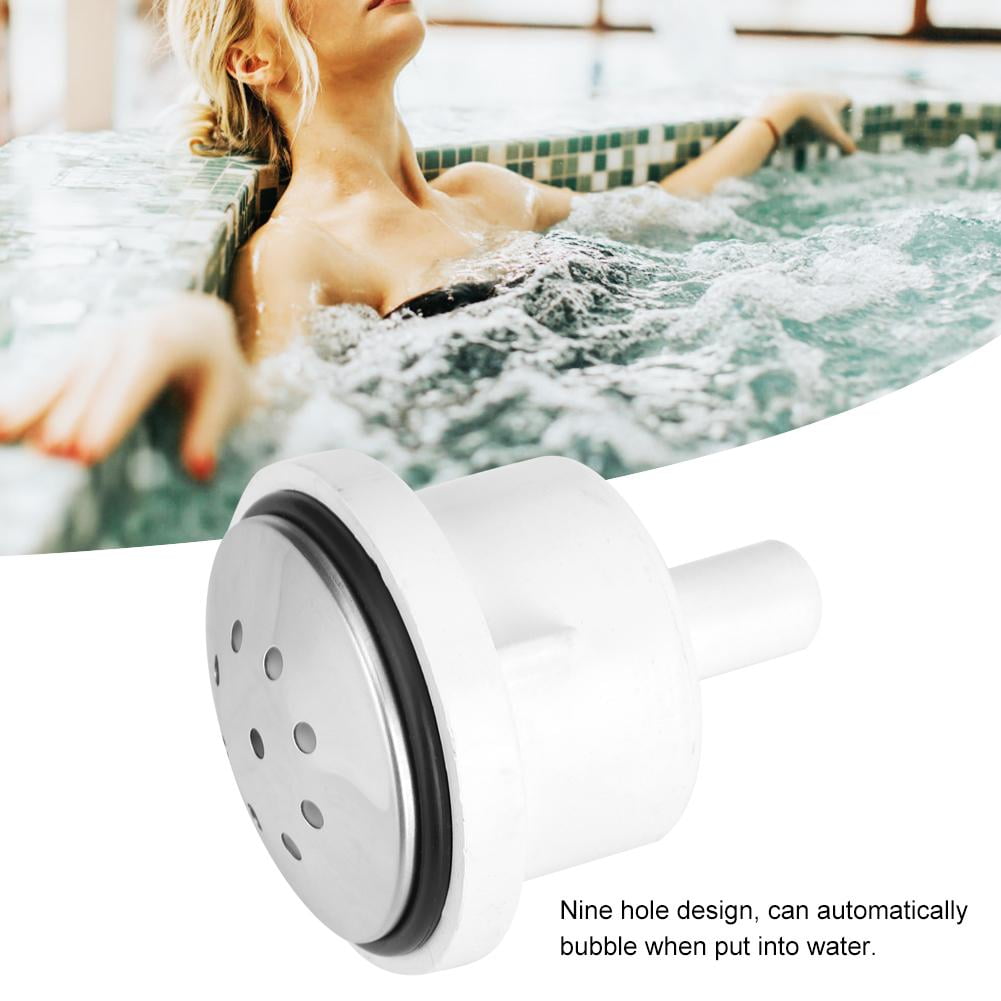 YLSHRF Bathtub Spa Plastic 9 Hole Air Jet Air Nozzle Replacement Spa Bathroom Accessory,Plastic Air Bubble Jet