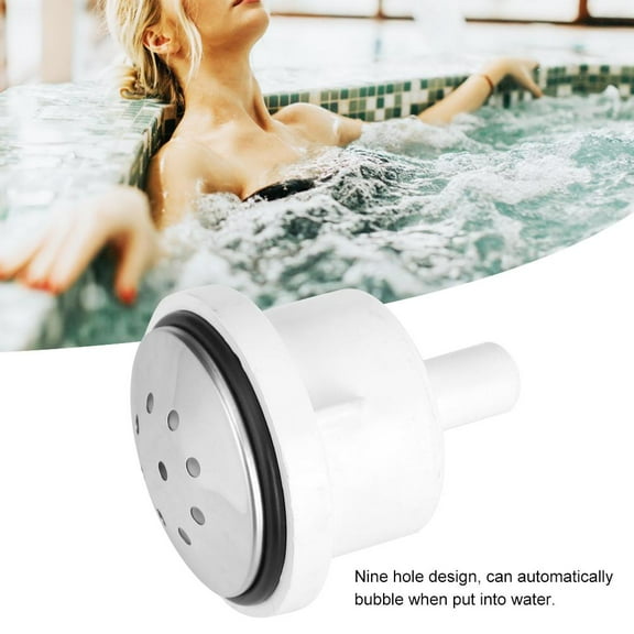 YLSHRF Bathtub Spa Plastic 9 Hole Air Jet Air Nozzle Replacement Spa Bathroom Accessory,Plastic Air Bubble Jet