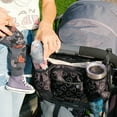 thumbnail image 6 of Disney Baby by J.L. Childress Cups N' Cargo Stroller Caddy Organizer with Cup Holder - Stroller Accessory with Mesh Storage - Mickey Mouse Black, 6 of 7