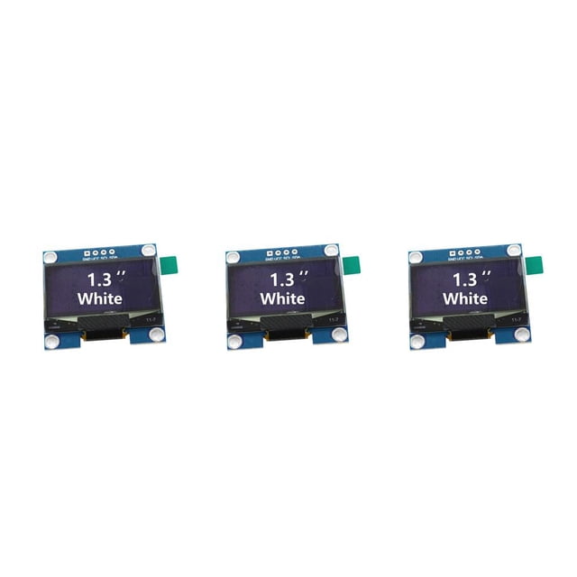 Inteprter Módulo OLED 1.3 pulgadas 12C Interfaz Mart Dispositivo de visualización Módulos de visualización prácticos 128 * 64 FR4 Tabletops Type1 NO1