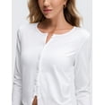 thumbnail image 4 of CRZ YOGA Women’s Cloud Jersey Cardigan Lightweight Soft Knit Button Down Long Sleeve Casual Top, 4 of 4