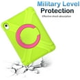 thumbnail image 4 of Kids Case for iPad 10th Gen 10.9 inch 2022, Ring Multi-Functional Grip Stand Shockproof Full-Body Rugged Protective Hybrid Case Cover for iPad 10th Generation,Green + Rose, 4 of 7