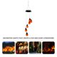 thumbnail image 5 of 1 lámpara solar de Halloween con forma de campana de viento para jardín, decorativa y colgante (naranja), 5 of 6
