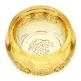 thumbnail image 2 of Treasure Bowl Decorative Cornucopia Craft for Buddhist Supplies, Crystal Money Bowl for Geomancy Home and Office Decoration, 2 of 2