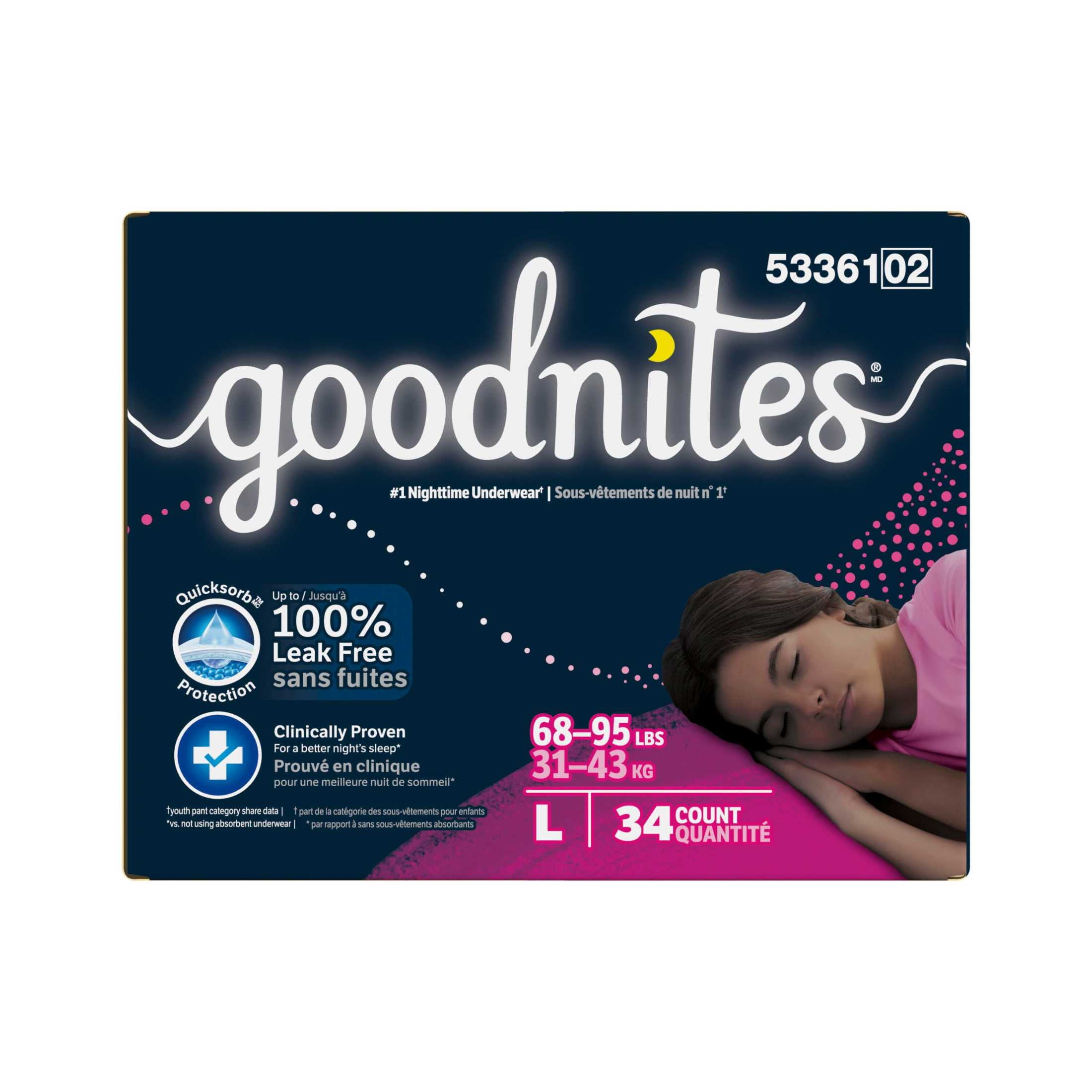 Goodnites Girls' L/LXサイズ29枚入り Goodnites Girls' L/LXサイズ29枚入り Amazon.com: Goodnites
