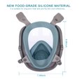 FNWD Reusable Full Face Mask with Activated Carbon Air Filter, Against