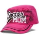 TopHeadwear Football Maman en Détresse Réglable Cadet Casquette - Rose Chaud – image 2 sur 3