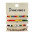 thumbnail image 2 of No Boundaries Beaded Stretch Bracelet Set, 4 Pack, Women’s, 2 of 3