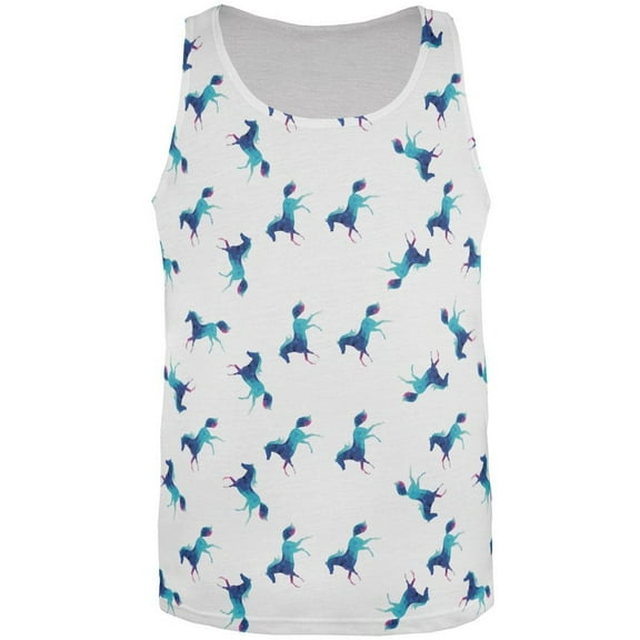 Rainbow Horse All Over Adult Tank Top - 2X-Large