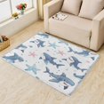 thumbnail image 1 of Kids Shark Area Rug 2x3, Shark Rugs for Entryway Bedroom Living Room, Cartoon Shark Indoor Door Mat, Machine Washable Rug, Non Slip Soft Low Pile Home Decor Carpet 8i&-152, 1 of 7