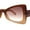 Brown Beige Brown, variant on Womens Retro Bow Shape Narrow Butterfly Plastic Sunglasses Brown Beige
