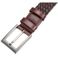 thumbnail image 4 of Mio Marino Men’s Leather Entwine Elastic Web Belt, 4 of 5