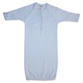 thumbnail image 2 of Bambini Preemie Solid Blue Gowns, 2pk (Baby Boys), 2 of 2