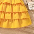 thumbnail image 6 of TAIAOJING Toddler Girls Summer Casual Short Sleeve Tops Cake Skirt And Hat Three Piece Set Breathable 8-9Y, 6 of 6