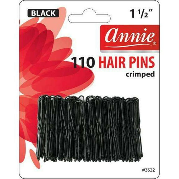 ANNIE - Hair Pins 1 1/2" 110PCs BLACK #3332