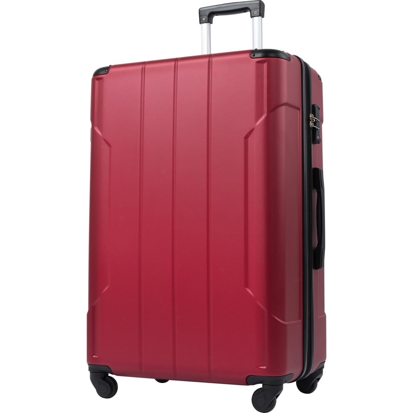 24 inch Expandable Luggage, ABS Suitcase with Spinner Wheels and TSA ...