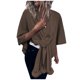 thumbnail image 1 of Moda de mujer Otoño Invierno Blusas sólidas Señoras Hairball Cloak Chal Tops Fridja nalpqowj27741, 1 of 9