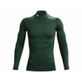 thumbnail image 4 of Camiseta de Compresión Under Armour ColdGear Armour para Hombre Verde Bosque, 4 of 5