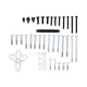 thumbnail image 1 of Kit de extractor de engranajes de equilibrador armónico, herramienta de extracción de volante de engranaje de equilibrador armónico de 35 piezas, materiales ecológicos, 1 of 10