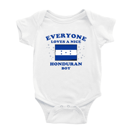 

Everyone Loves a Nice Honduran Boy Cute Baby Bodysuit Romper (White 18-24 Months)