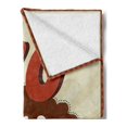 thumbnail image 2 of 70th Birthday Soft Flannel Fleece Blanket, Vintage Candy Store Inspired Design 70 Years Old Birthday Celebration, Cozy Plush for Indoor and Outdoor Use, 70" x 90", Brown and Cinnamon, by Ambesonne, 2 of 5