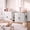 White, variant on Cat Litter Box Enclosure, 32" Hidden Litter Box Furniture with Pet Stairs , Cat Washroom with Large Interior, Farmhouse Indoor Litter Box Cabinet, Grey