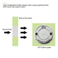 thumbnail image 4 of 40.5x11mm Flush Pull Ring Handle Zinc Alloy Brushed Silver Tone, 4 of 5