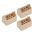 thumbnail image 1 of Miangastore Box With Lid Mini Design Khaki Wood 3Pack 1.69X1.34X1.02in, 1 of 8