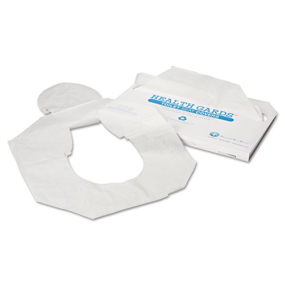 Hospeco® Health Gards Toilet Seat Covers, Half-fold, White, 250/pack, 4 Packs/carton