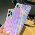 thumbnail image 4 of HAHDAXIA Slim Holographic Compatible with iPhone 12 pro Max Square Edge Case, Cute Geometric Triangle Pattern Soft TPU Silicone Shockproof Protective Durable Back Cases Cover Capa, 4 of 6