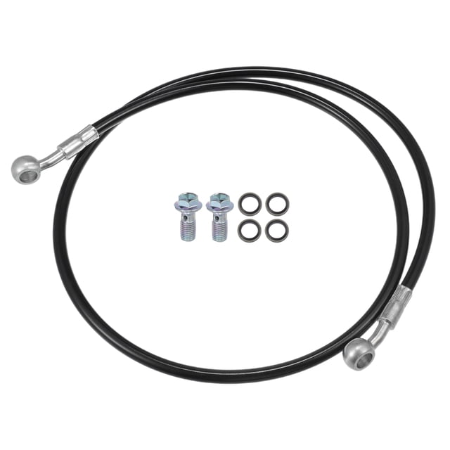 Motocicleta Hidráulico Freno Línea Aceite Manguera Tubería 100cm Negro 1 Juego