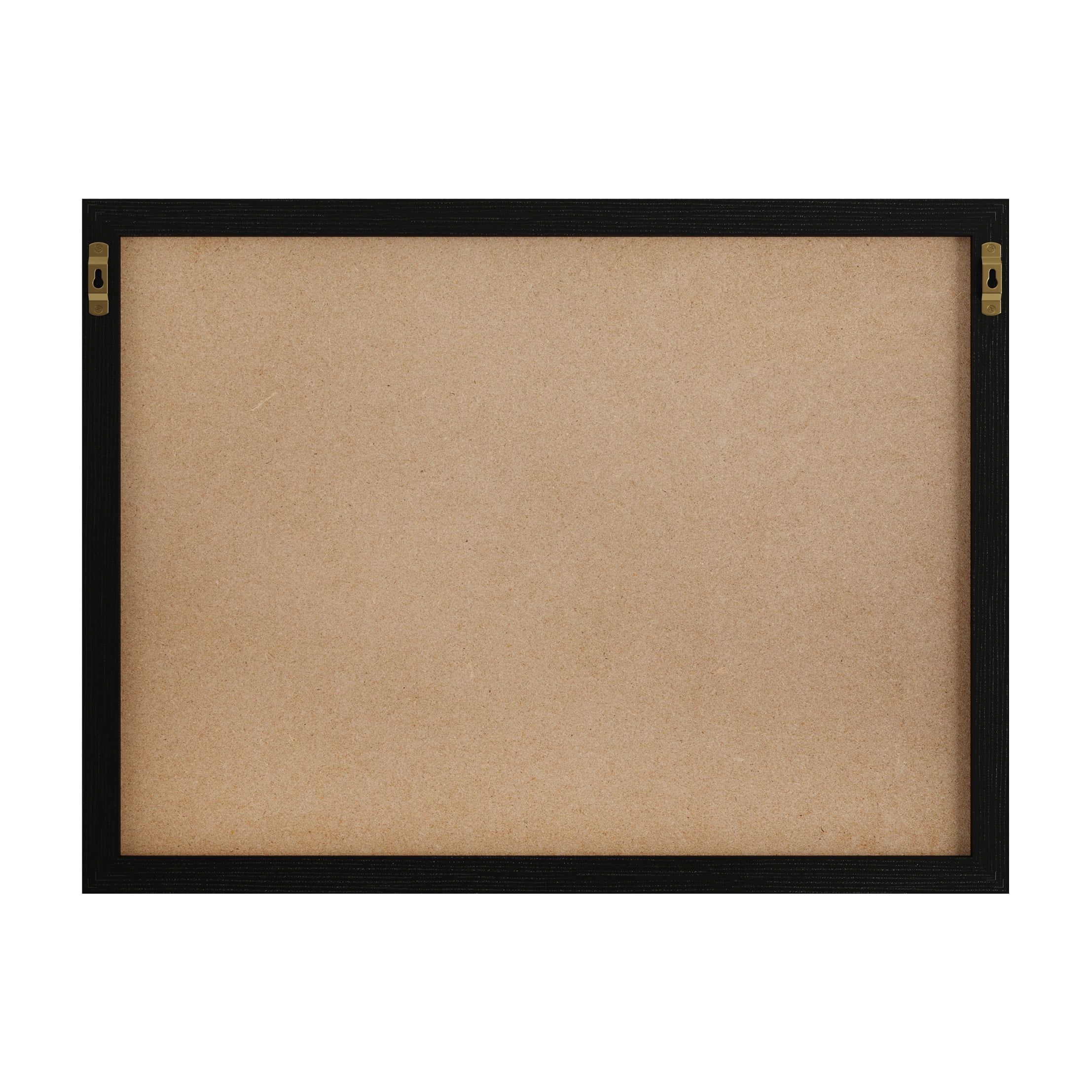 Martha Stewart Everette 24"x18" Magnetic Weekly Calendar Dry Erase Board and Chalk Board with Liquid Chalk Marker and Magnets, Black Woodgrain Frame