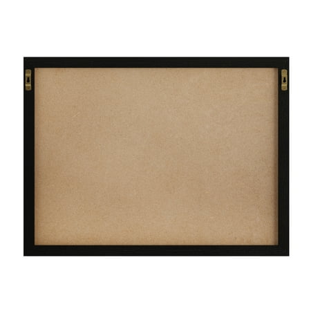 Martha Stewart - Everette Dry Erase Magnetic Weekly Calendar/Chalk Board- 24x18 - Black Woodgrain