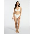 thumbnail image 4 of Time and Tru Women's and Women's Plus Size Ribbed Underwire Bikini Top, Sizes XS-3X, 4 of 5