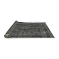 thumbnail image 2 of Ahgly Company Indoor Round Abstract Gray Modern Area Rugs, 5' Round, 2 of 4