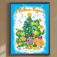 thumbnail image 1 of Pintura de diamante 5D DIY Taladro redondo completo Kit de árbol de Navidad Decoración del hogar Hugtrwg Para estrenar, 1 of 9