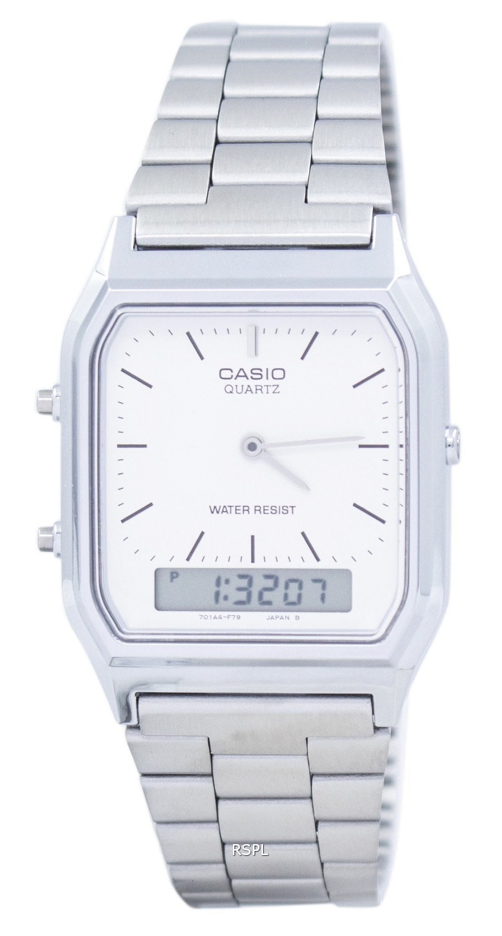 Men's Core AQ230A-7D Silver Stainless-Steel Quartz Watch