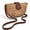 Khaki, variant on Small Summer Woven Straw Crossbody Bags for Women Handmade Casual Beach Purse Saddle Shoulder Bag Vacation Handbags (Khaki)