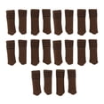 thumbnail image 2 of Protector de patas de silla de 20 piezas, cubiertas de tapas para muebles de mesa, previene arañazos, juego de almohadillas de suelo de punto gruesas sin ruido, color marrón, 2 of 5