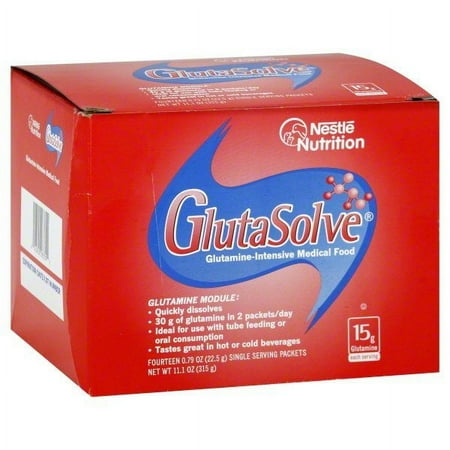 Nestle Nutrition GlutaSolve Glutamine-Intensive Medical Food, 15 g, 11.1 Oz.