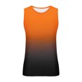 thumbnail image 4 of M-6X Plus Size Tank Tops for Men Big & Tall Sleeveless Crewneck Muscle T Shirts Pullover Gradient Printed Breathable Going-Out Workout Tees, 4 of 4