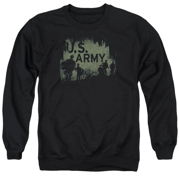 Army Soldiers Adult Crewneck Sweatshirt Black