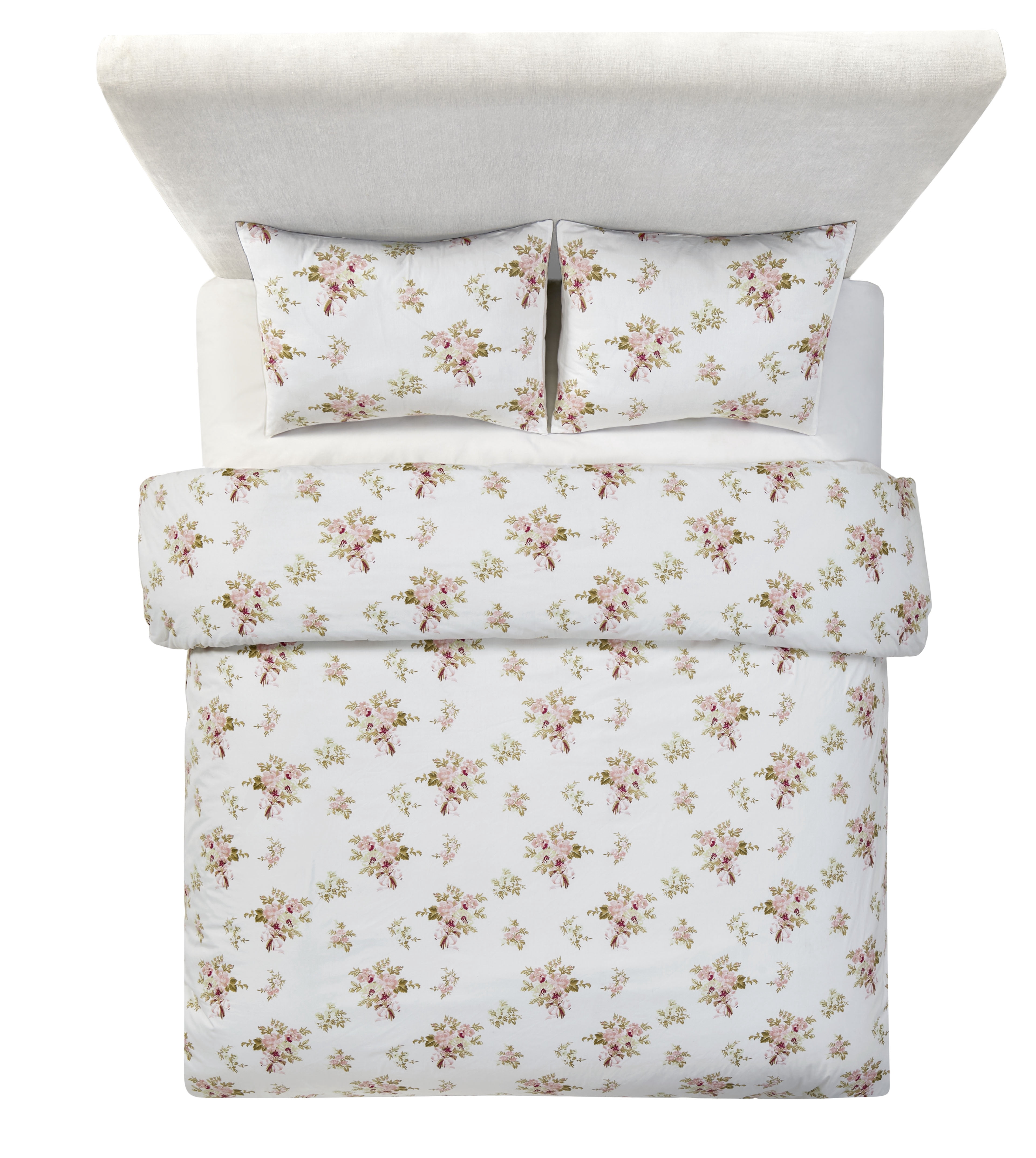 Simply Shabby Chic Pink Heirloom Duvet Set, Full/Queen