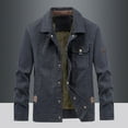 thumbnail image 5 of Men's Casual Loose Fit Tough Style Outerwear Jacket With Multiple Pockets For Spring Autumn Seasons, 5 of 6